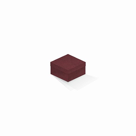 Caixa de presente | Quadrada F Card Scuro Vermelho 9,0x9,0x6,0