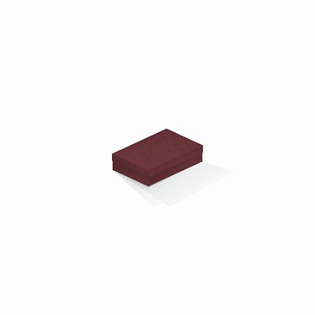 Caixa de presente | Retângulo F Card Scuro Vermelho 8,0x12,0x3,5