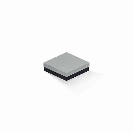 Caixa de presente | Quadrada F Card Cinza-Preto 12,0x12,0x4,0
