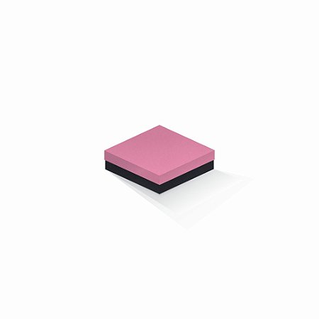 Caixa de presente | Quadrada F Card Rosa-Preto 12,0x12,0x4,0