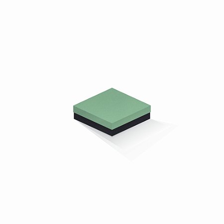 Caixa de presente | Quadrada F Card Verde-Preto 12,0x12,0x4,0