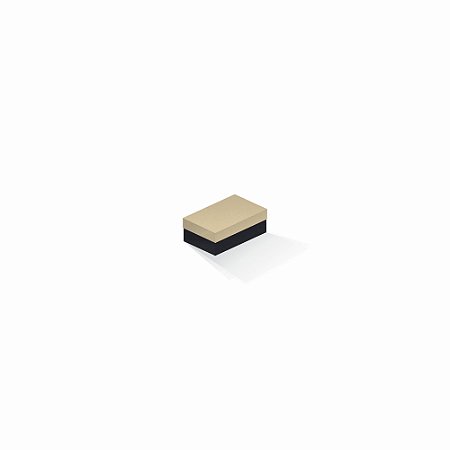 Caixa de presente | Retângulo F Card Areia-Preto 5,0x8,0x3,5