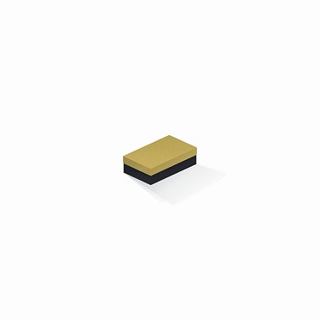 Caixa de presente | Retângulo F Card Ouro-Preto 6,0x10,0x3,5