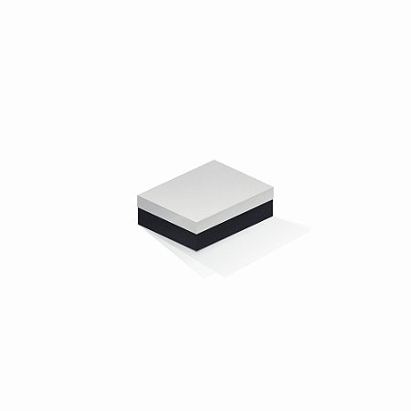 Caixa de presente | Retângulo F Card Branco-Preto 10,0x13,0x3,5