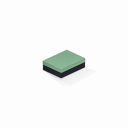 Caixa de presente | Retângulo F Card Verde-Preto 10,0x13,0x3,5