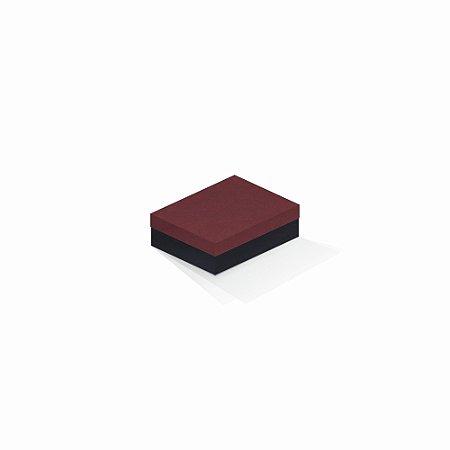 Caixa de presente | Retângulo F Card Scuro Vermelho-Preto 10,0x13,0x3,5