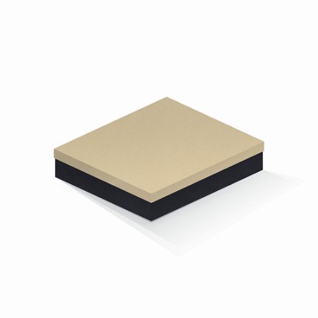 Caixa de presente | Retângulo F Card Areia-Preto 21,7x27,7x5,0