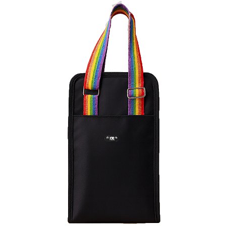 Bolsa Porta Vinho Garrafas Latas Térmica Arco Íris Pride