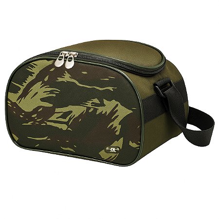 Bolsa Térmica Camuflada Masculina 7L com Alça Tiracolo para Marmita e Bebidas