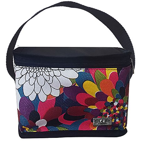 Termica Feminina Pequena Marmiteira Academia Floral - CK Presentes Bolsa  Térmicas