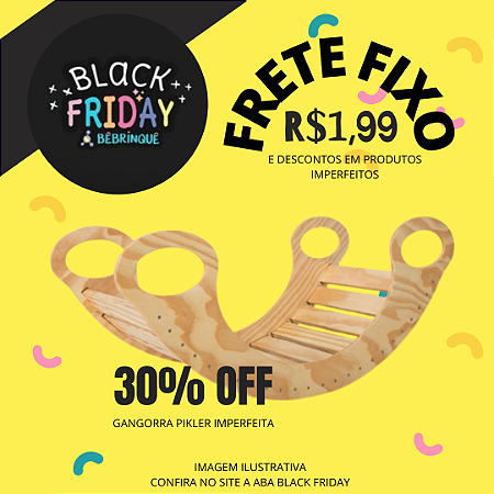 Gangorra Pikler NATURAL - IMPERFEITA