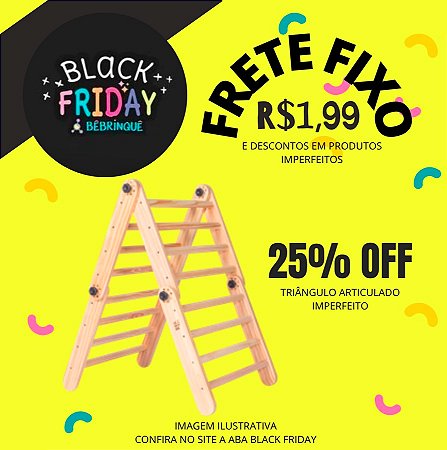 Triângulo Pikler Articulado BêBrinquê - IMPERFEITO