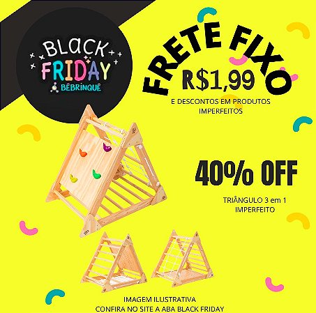 Triângulo 3 em 1 BêBrinquê - IMPERFEITO