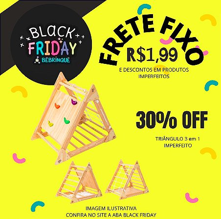 2- Triângulo 3 em 1 BêBrinquê - IMPERFEITO