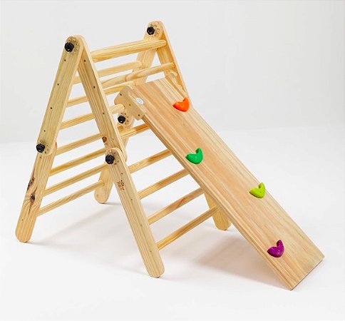 Triângulo Pikler Articulado + Rampa de Escalada 2 em 1