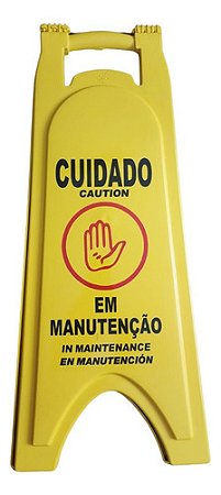 Cavalete Sinalizador 'Em Manutenção'