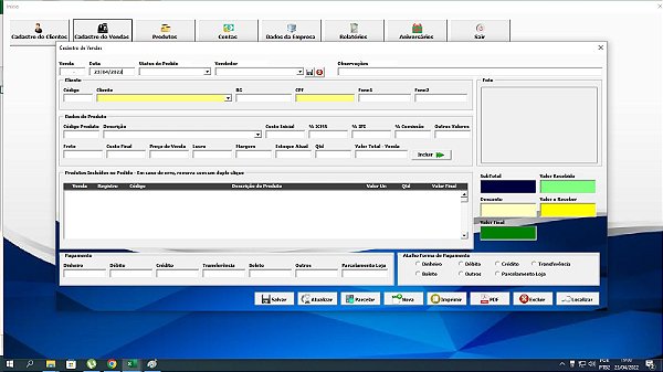 Planilha Controle de Vendas e Crediário