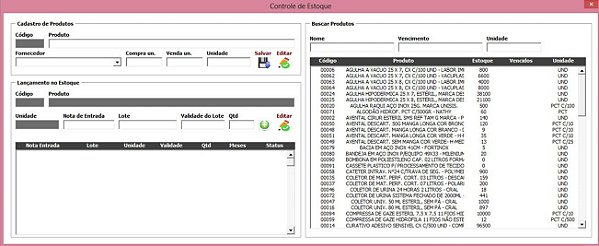 Planilha Excel controle de estoque