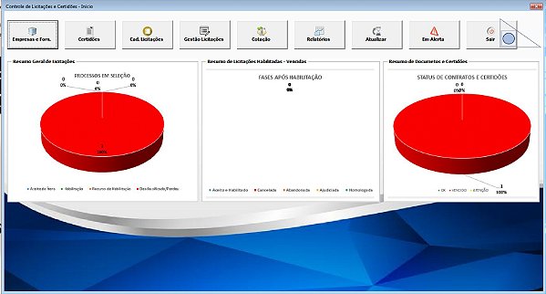 Planilha Excel Controle de Licitações e Certidões