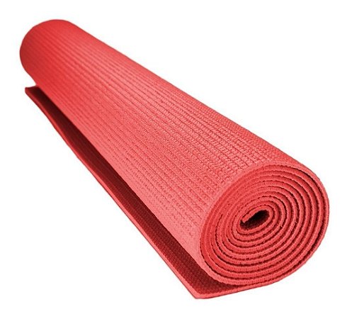 Tapete Colchonete Yoga Pilates Ginástica Vermelho 170x60cm