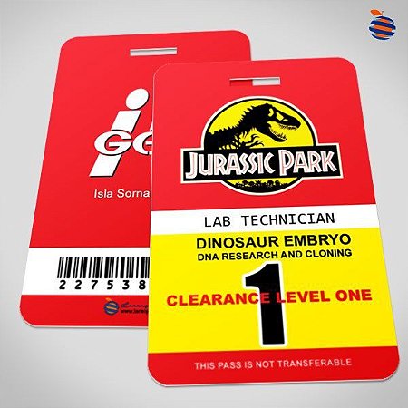 Jurassic Park Lab Technician Id