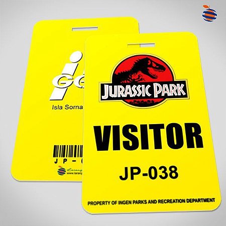 Jurassic Park Visitor Pass Card
