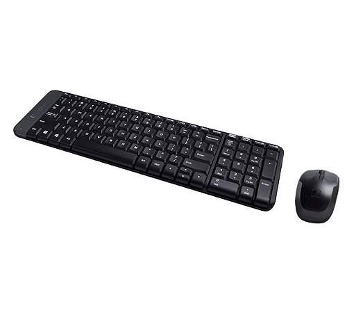 Kit Teclado e Mouse sem fio Logitech MK220