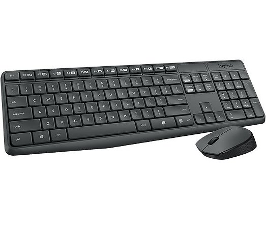Kit Teclado e Mouse sem fio Logitech MK235