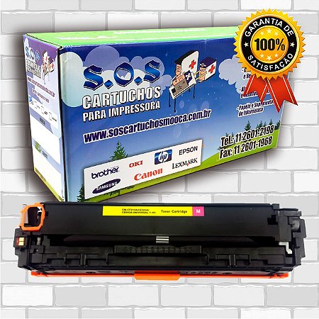 TONER COMPATÍVEL COM HP CF213/CB543/CE323 MAGENTA (100% NOVO)