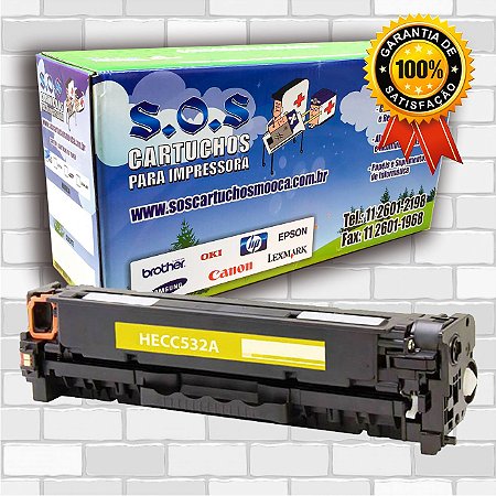 TONER COMPATÍVEL COM HP CF382/CE412/CC532 AMARELO (100% NOVO)