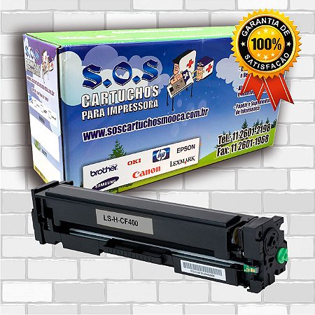 TONER COMPATÍVEL COM HP CF400A PRETO (100% NOVO)
