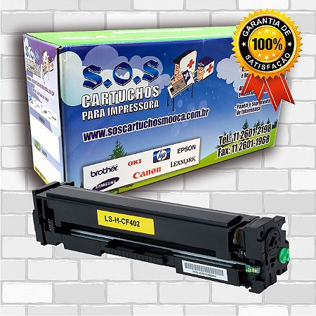TONER COMPATÍVEL COM HP CF402A AMARELO (100% NOVO)