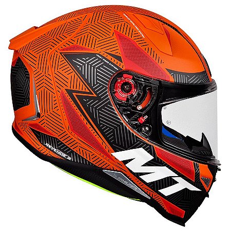 Capacete Mt Revenge 2 Status Orange