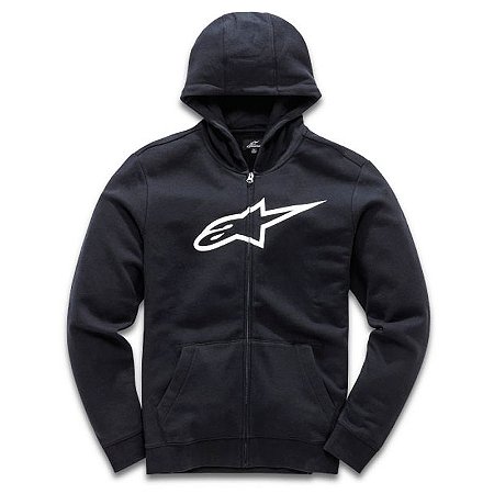 Moletom Alpinestars Ageless II Zip Hoodie Preto e Branco