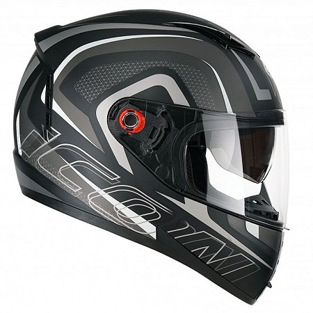 Capacete Peels Icon Silverstone Preto Fosco e Grafite