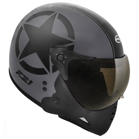 Capacete Peels F-21 US Army Chumbo Fosco e Preto