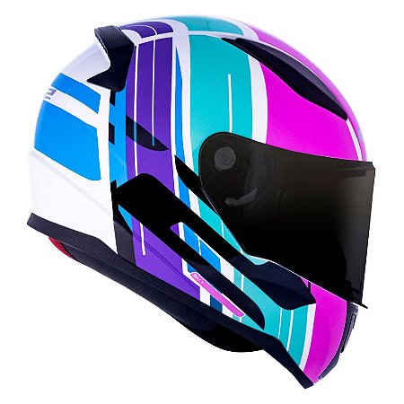 Capacete LS2 Rapid FF353 Flag Neon Fucsia