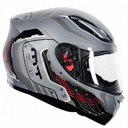 Capacete Mt Revenge Cyborg Silver-Grey