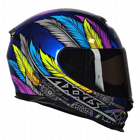 Capacete Axxis Eagle Dreams Gloss Blue Grey