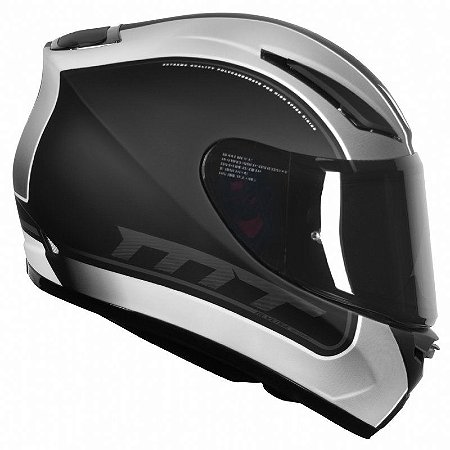 Capacete Mt Revenge Binomy Matt Black White