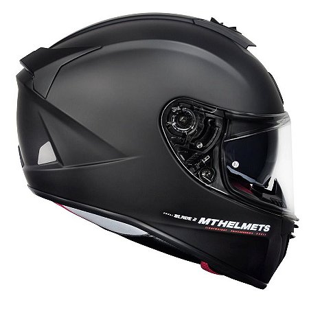 Capacete MT SV Blade 2 Solid Matt Black (Com viseira Solar)