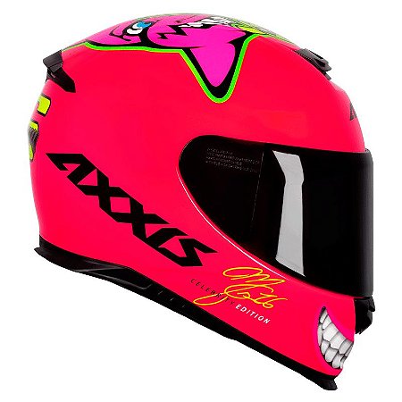 Capacete Axxis Eagle Mg16 Celebrity Edition By Marianny Gloss Pink