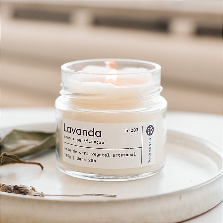 Vela Lavanda | 25 horas (floral)