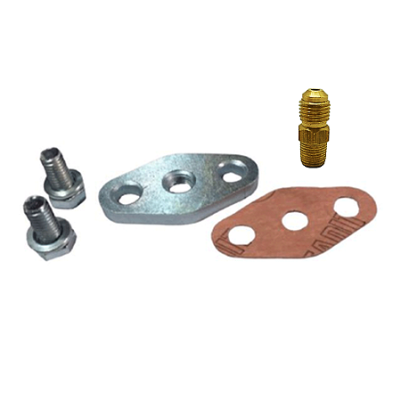 Flange Da Entrada De Óleo Turbina T3 Com Junta E Niple
