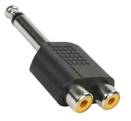 PLUG ADAPTADOR - P10m + 2FRCA KIT C/ 5 PEÇAS