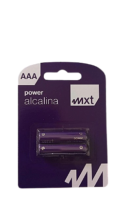 PILHA ALCALINA AAA LR6 MXT BLISTER 2 UN