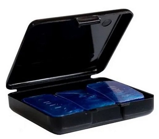 MUFFLE GEL COLORS AZUL EMBALAGEM COM 6 UNIDADES