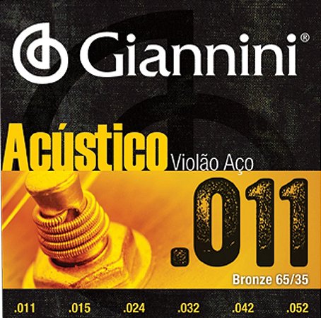 ENC. GIANNINI VIOLÃO BRONZE 65/35 0,011