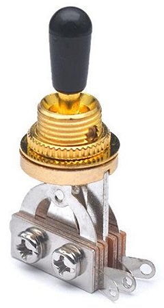 CHAVE SELETORA 3 POSIÇÕES DOURADA