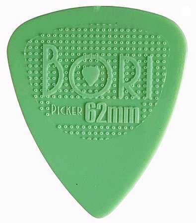 PALHETA BORI PICKER  0,62mm - VERDE - KIT C/ 12 UNIDADES